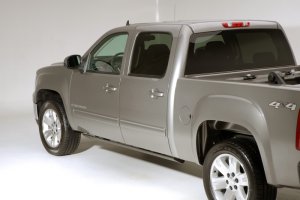 Chevrolet Silverado 3500 Running Boards - AMP Research - PowerStep, Automatic Power-Deploying - Black - `07-`10
